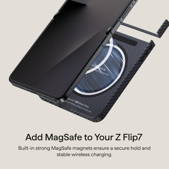 Pitaka Ultra-Slim Case Samsung Galaxy Z Flip 7 - Black/Grey