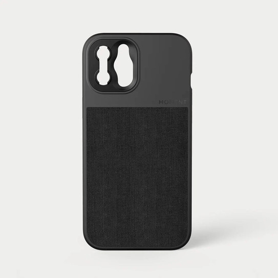 Moment Case with MagSafe iPhone 12 - Black Canvas