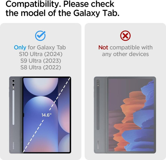 Spigen Thin Fit Pro Case Samsung Galaxy Tab S10 Ultra / S9 Ultra / S8 Ultra 14.6" - Black