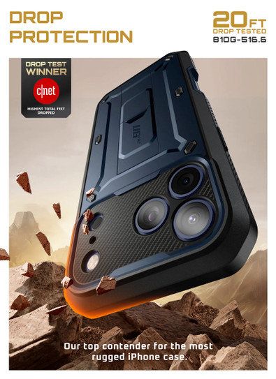 Supcase UB Pro Rugged Case iPhone 17 Pro Max - Azure