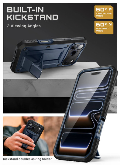 Supcase UB Pro Rugged Case iPhone 17 Pro Max - Azure