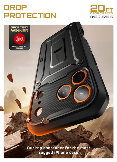 Supcase UB Pro Rugged Case iPhone 17 Pro - Black