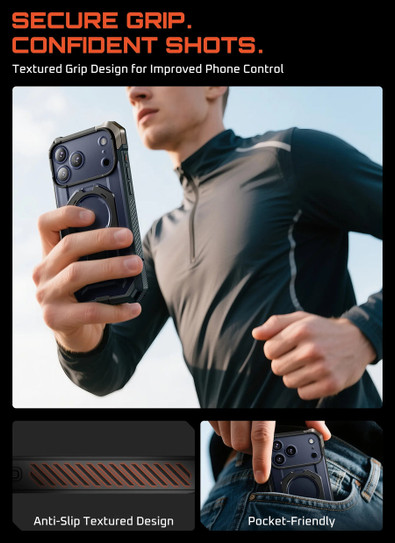 Supcase UB Grip MagSafe Case iPhone 17 Pro Max - Black