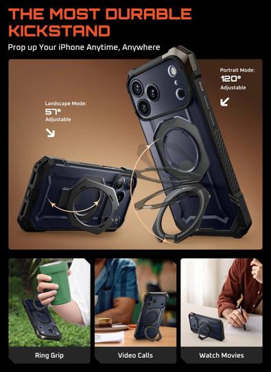 Supcase UB Grip MagSafe Case iPhone 17 Pro Max - Azure