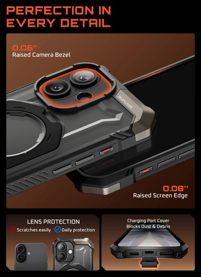 Supcase UB Grip MagSafe Case iPhone 17 - Black