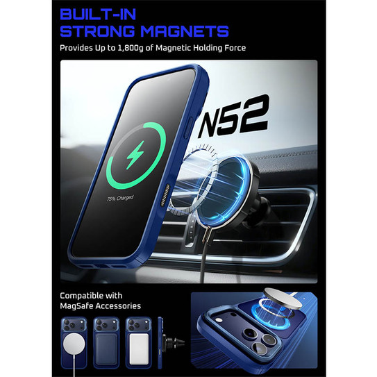 Supcase UB Mag Slim Case iPhone 17 Pro Max - Azure