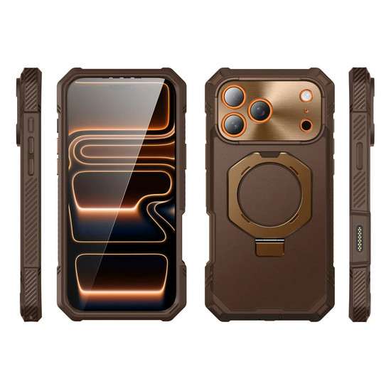 Supcase UB Grip Pro with HD Tempered Glass Case iPhone 17 Pro Max - Brown