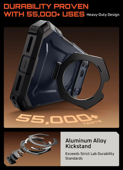 Supcase UB Grip Pro with HD Tempered Glass Case iPhone 17 Pro  - Azure 