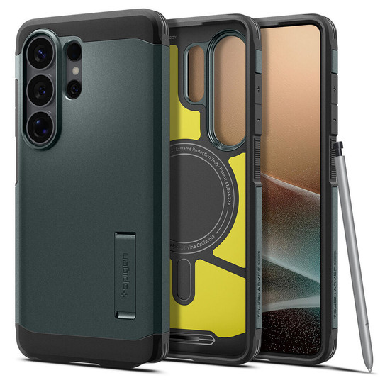 Spigen Tough Armor MagSafe Case Samsung Galaxy S26 Ultra - Abyss Green