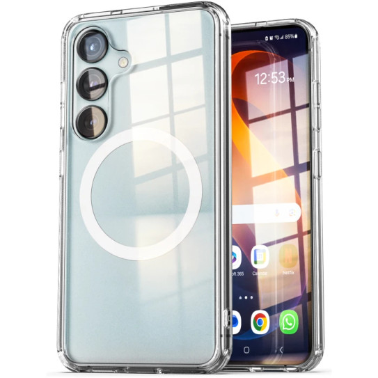 Encased Clearback Case Samsung Galaxy S26 with Belt Clip Holster - Clear