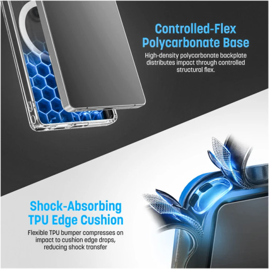 Encased Clearback Case Samsung Galaxy S26 with Belt Clip Holster - Clear