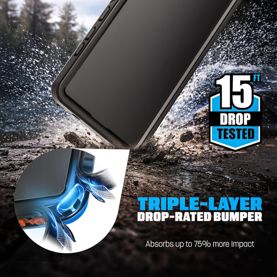 Encased Titan Waterproof Case Samsung Galaxy S26 - Clear/Black