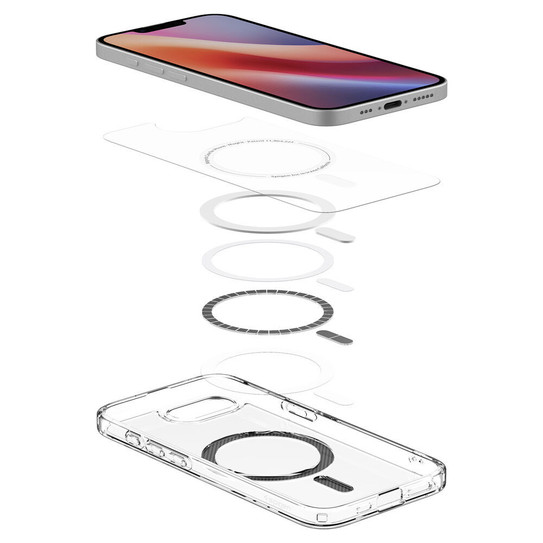Spigen Ultra Hybrid (MagFit) Case iPhone 17e/ 16e - Clear/Carbon Fiber