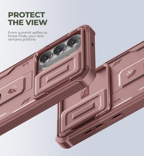 Dexnor Armor Shield MagSafe Case Samsung Galaxy S26+ Plus With Slide Camera Cover - Pink