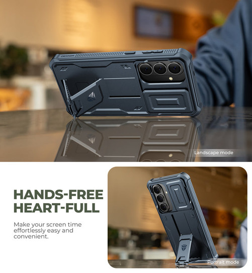 Dexnor Armor Shield MagSafe Case Samsung Galaxy S26 With Slide Camera Cover - Blue