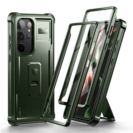 Dexnor Armor Shield Case Samsung Galaxy S23 Ultra With Screen Protector- Green