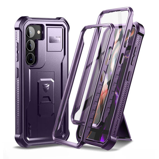 Dexnor Armor Shield Case Samsung Galaxy S23 With Screen Protector - Purple