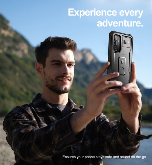 Dexnor Armor Shield Case Samsung Galaxy S23 FE With Screen Protector - Black