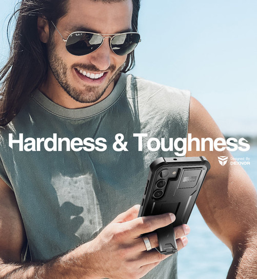 Dexnor Armor Shield Case Samsung Galaxy S21+ Plus With Screen Protector - Black