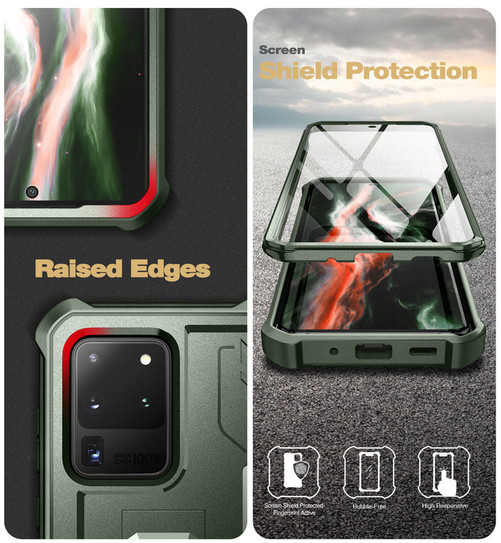 Dexnor Rugged Armor Case Samsung Galaxy S20 Ultra  - Green