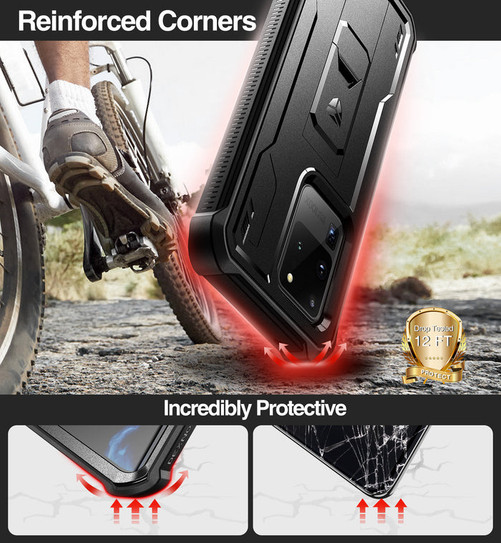 Dexnor Rugged Armor MagSafe Case Samsung Galaxy S20+ Plus - Black