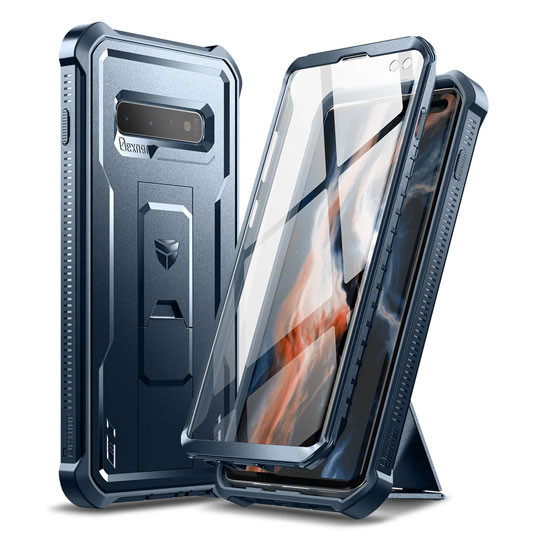 Dexnor Rugged Armor Case Samsung Galaxy S10+ Plus - Blue
