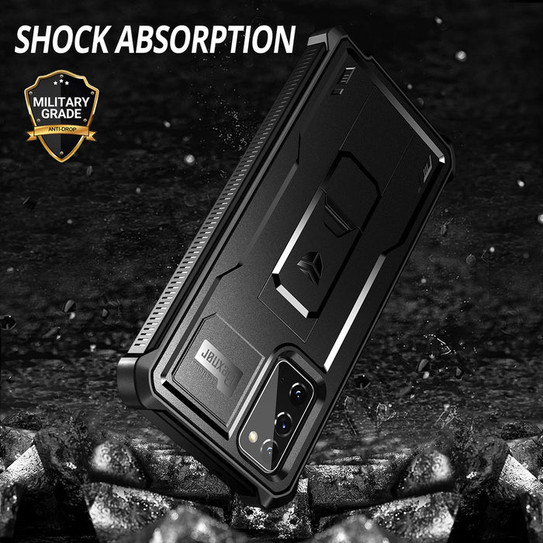 Dexnor Rugged Armor Case Samsung Galaxy Note 20 - Black