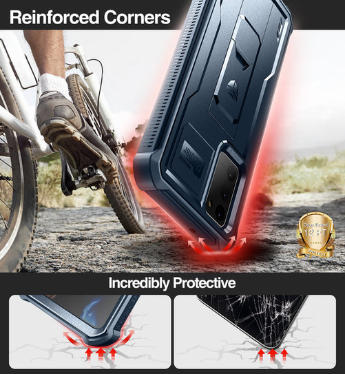 Dexnor Rugged Armor Case Samsung Galaxy Note 20 - Blue