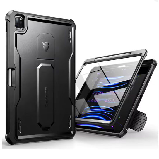 Dexnor Rugged Armor Case iPad Pro 12.9 (2022/2021/2020) - Black