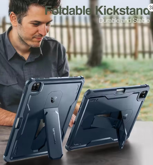 Dexnor Rugged Armor Case iPad Pro 12.9 (2022/2021/2020) - Black