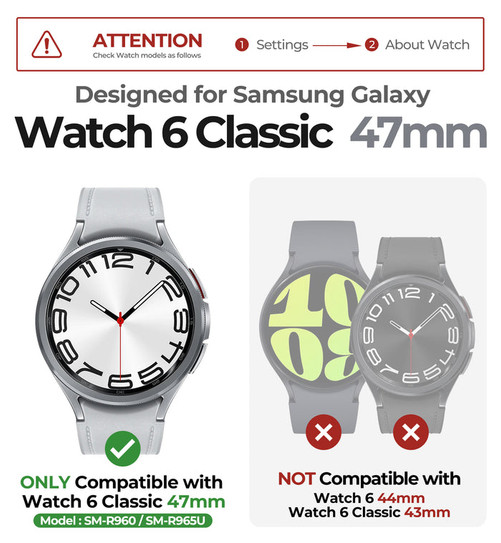 Dexnor Sports Band Case Samsung Galaxy Watch 6 Classic 47mm - Green