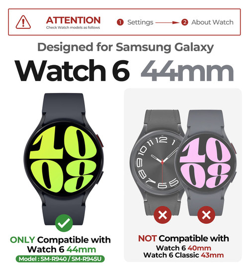 Dexnor Sports Band Case Samsung Galaxy Watch 6 44mm - Blue