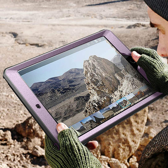 Supcase UB Pro Rugged Case iPad 10.2" 7th/8th/9th Gen with Built-in Screen Protector & Kickstand - Purple
