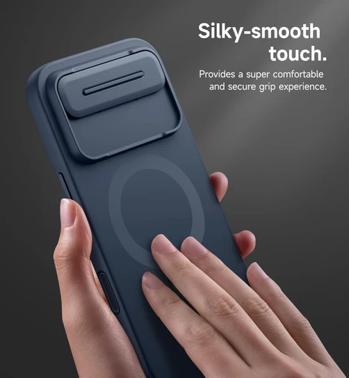 Suritch Flex Armor Case iPhone 17 Air with Camera Cover and Adjustable Kickstand - Blue
