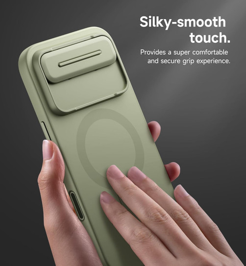 Suritch Flex Armor Case iPhone 17 Air with Camera Cover and Adjustable Kickstand - Green