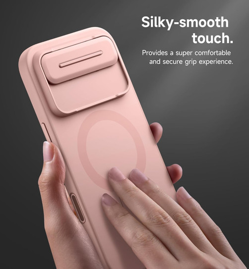 Suritch Flex Armor Case iPhone 17 Air with Camera Cover and Adjustable Kickstand - Pink