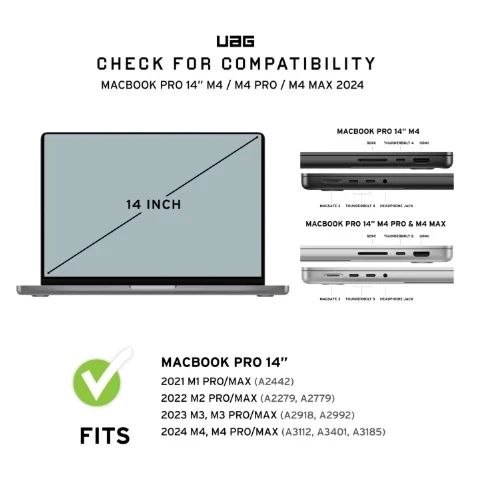 UAG Essential Armor Case MacBook Pro 16" (M4 Max/M4 Pro/M3 Max/M3 Pro) - Ice