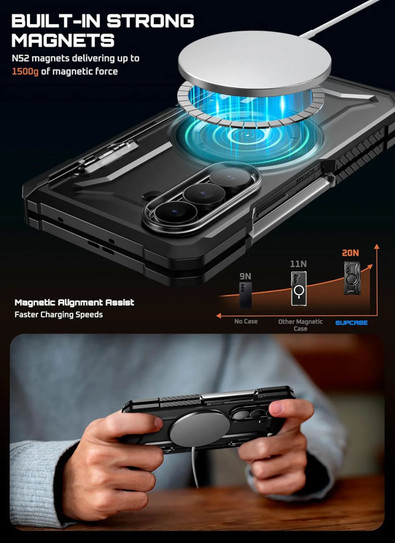 Supcase UB Grip MagSafe Case Samsung Galaxy Z Fold7 - Black