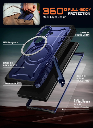 Supcase UB Grip MagSafe Case Samsung Galaxy Z Fold7 - Azure