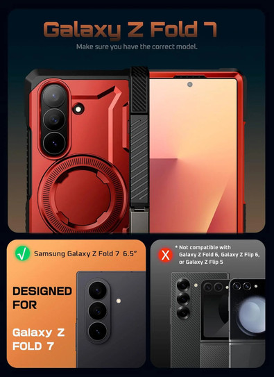 Supcase UB Grip MagSafe Case Samsung Galaxy Z Fold7 - Ruddy