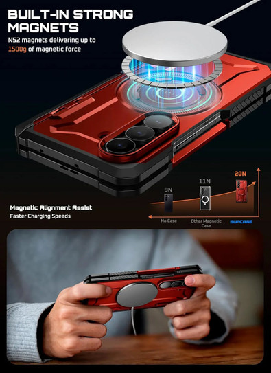 Supcase UB Grip MagSafe Case Samsung Galaxy Z Fold7 - Ruddy