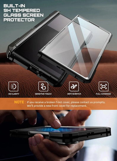Supcase UB Grip MagSafe Case Samsung Galaxy Z Fold7 - Translucent Black