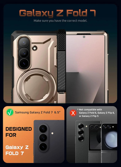 Supcase UB Grip MagSafe Case Samsung Galaxy Z Fold7 - Desert