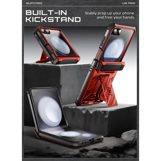 Supcase UB Pro Case Samsung Galaxy Z Flip7 - Metallic Red