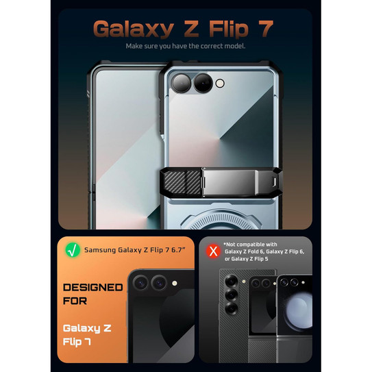 Supcase UB Grip Case Samsung Galaxy Z Flip7 - Blue