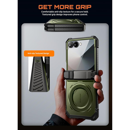 Supcase UB Grip Case Samsung Galaxy Z Flip7 - Dark Green