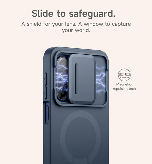 Suritch Flex Armor MagSafe Case Samsung Galaxy A17/A26 5G with Camera Cover and Adjustable Metal Kickstand - Blue