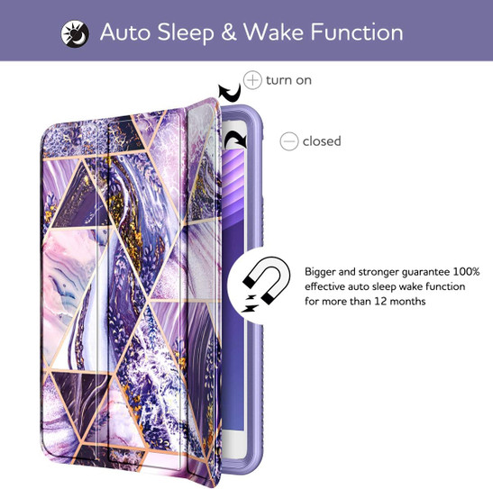 Suritch Flip Cover with Stand Case iPad Mini 4/5 7.9" - Purple Marble