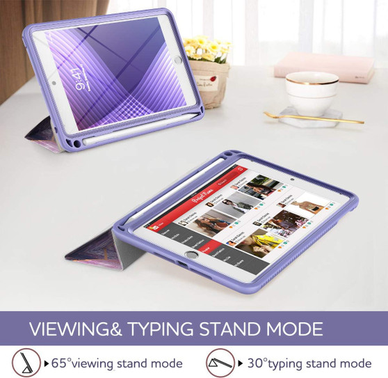 Suritch Flip Cover with Stand Case iPad Mini 4/5 7.9" - Purple Marble