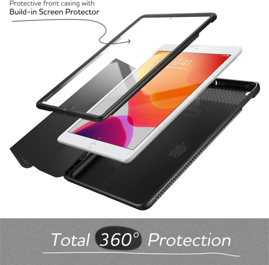 Suritch Protective Smart Cover Case with Stand Case iPad 10.2" 7th/8th/9th - Black